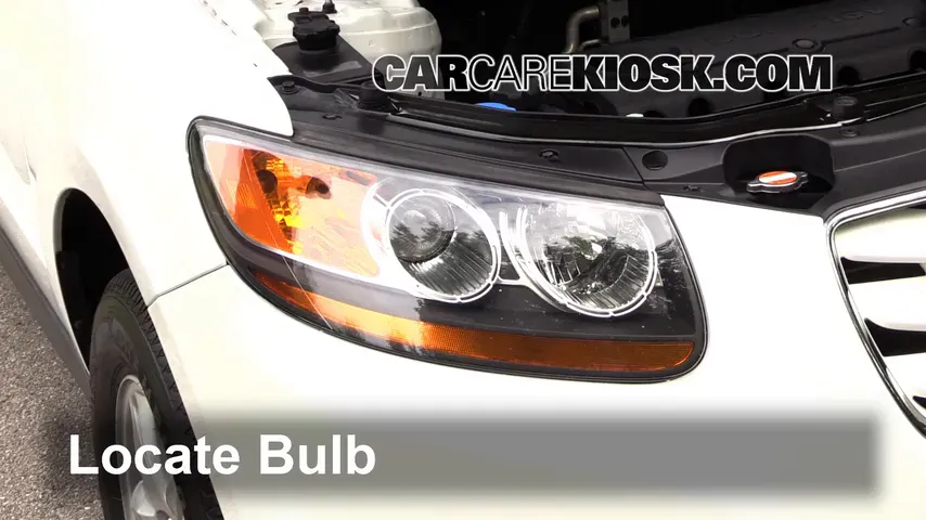 2011 Hyundai Santa Fe GLS 2.4L 4 Cyl. Lights Turn Signal - Front (replace bulb)